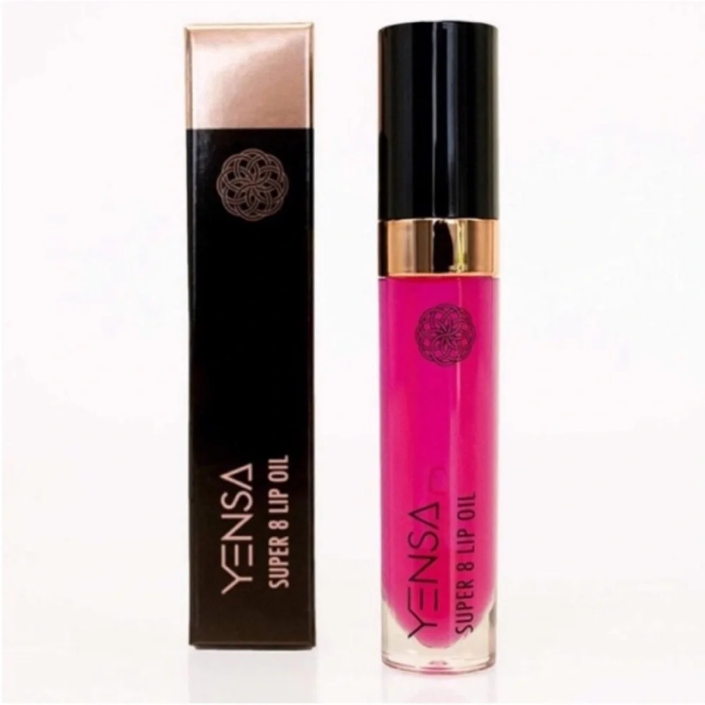YENSA Super 8 Lip Oil in Pink Shine - Sheer Light Pink  0.23 fl oz / 6.8 ml